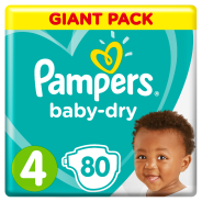 Baby Dry Size 4 Giant Pack 80